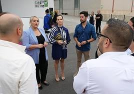 La alcaldesa de Las Gabias, Meri Sádaba, este martes.