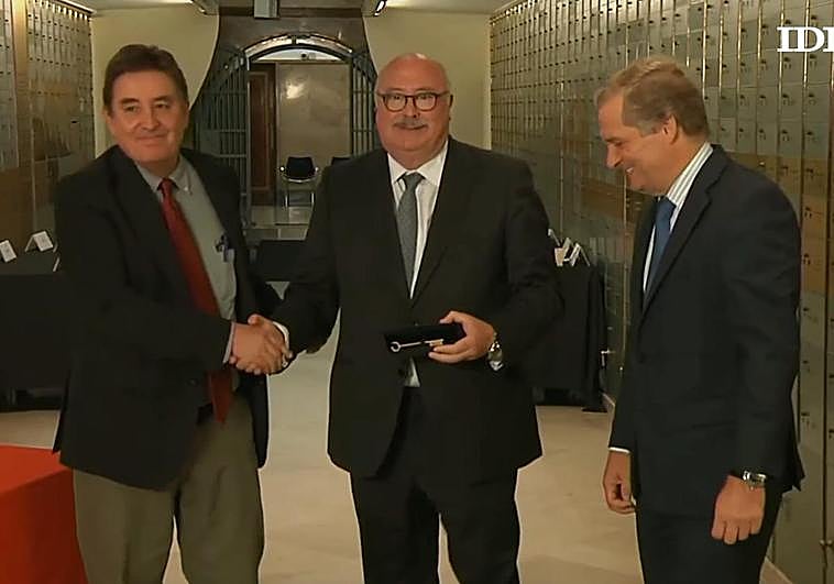 Eduardo Peralta en el Instituto Cervantes este martes.