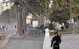 Almería azotada por el viento.