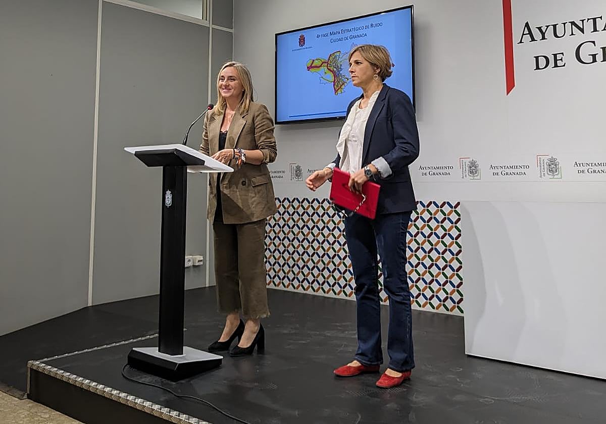 Presentación del mapa de ruidos en el Ayuntamiento de Granada.