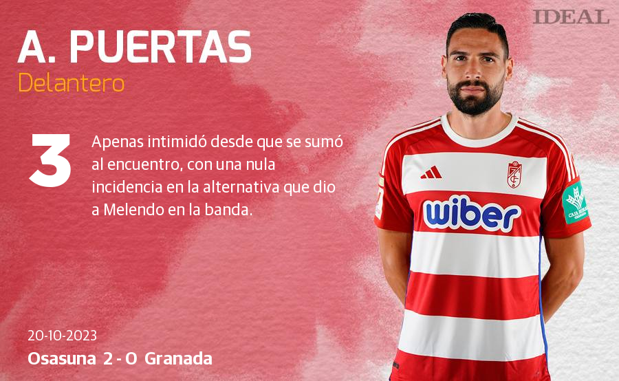 Las notas de los jugadores del Granada ante Osasuna