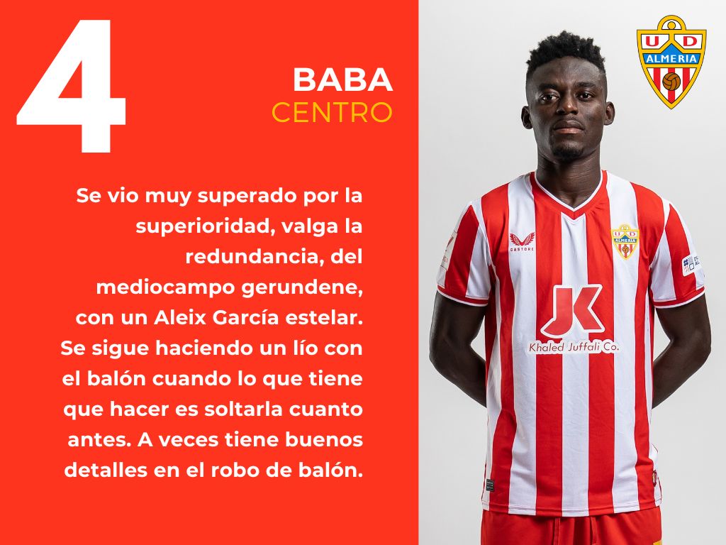 Las puntuaciones del Girona 5 - 2 Almería