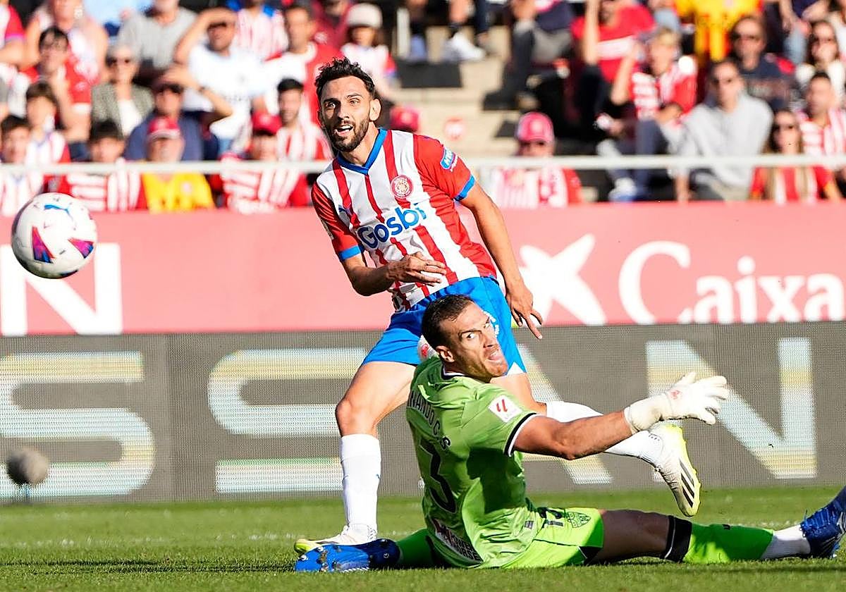 Este gol de Iván Martín provocó que el Almería se descompusiera pronto.