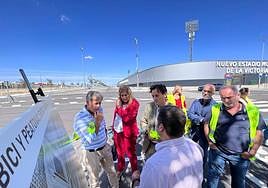 Visita a las obras del equipo de Gobierno el pasado mes de septiembre.