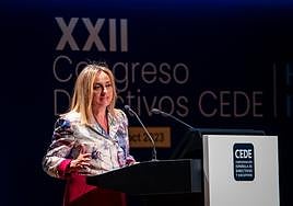 Carazo durante su intervención.