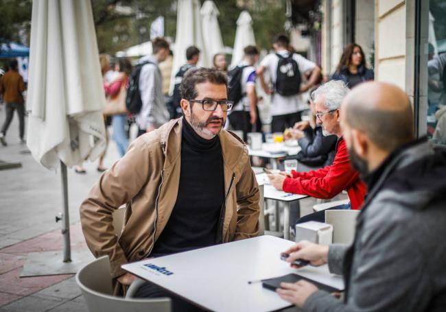 Egea, durante la entrevista.