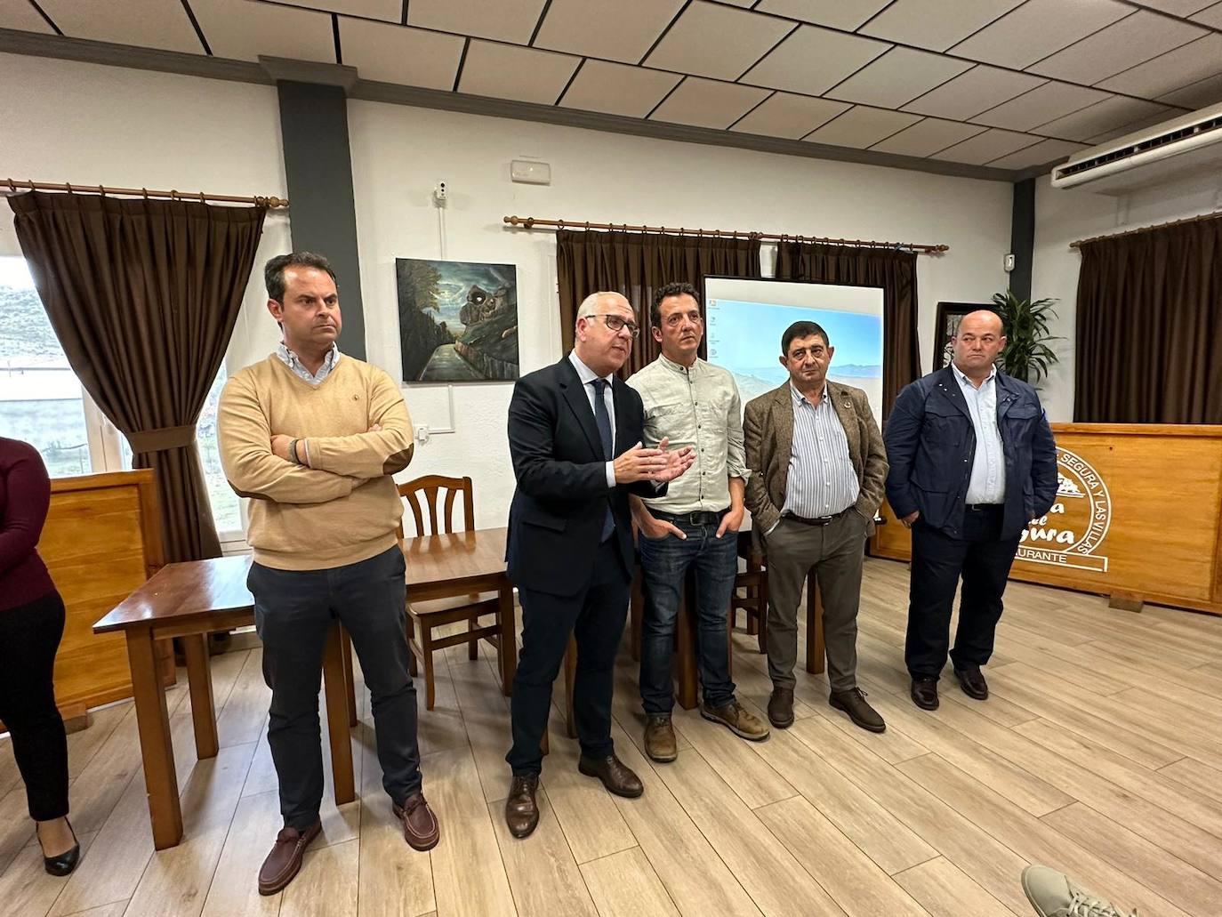 Autoridades durante la clausura de la Jornadas del Cordero Segureño.