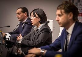 Yang, durante la rueda de prensa.