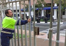 Parques cerrados en Jaén por las fuertes rachas de viento