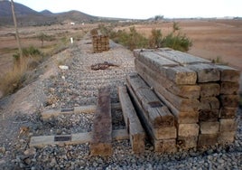 Parte de la antigua línea desmantelada.