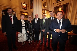 Representantes institucionales y de IDEAL y SUR en en la recepción y posterior cena en The Honourable Society of Lincoln's Innque en Londres
