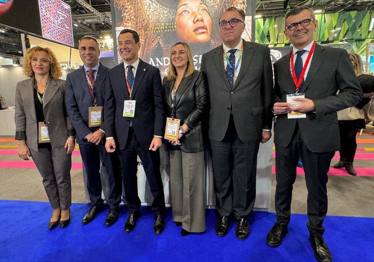 Representantes de Andalucía y de Granada en el World Travel Market en Londres.