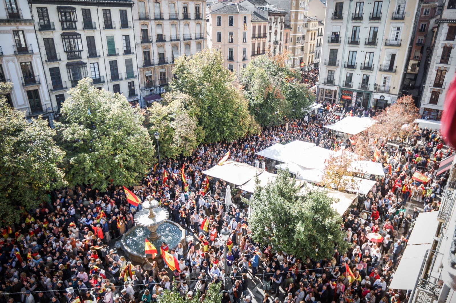 Las imágenes de la protesta en Granada contra la amnistía