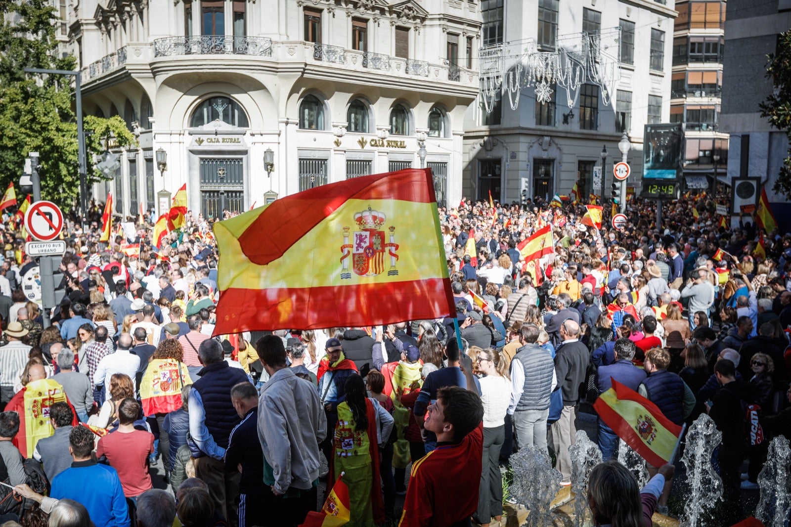 Las imágenes de la protesta en Granada contra la amnistía