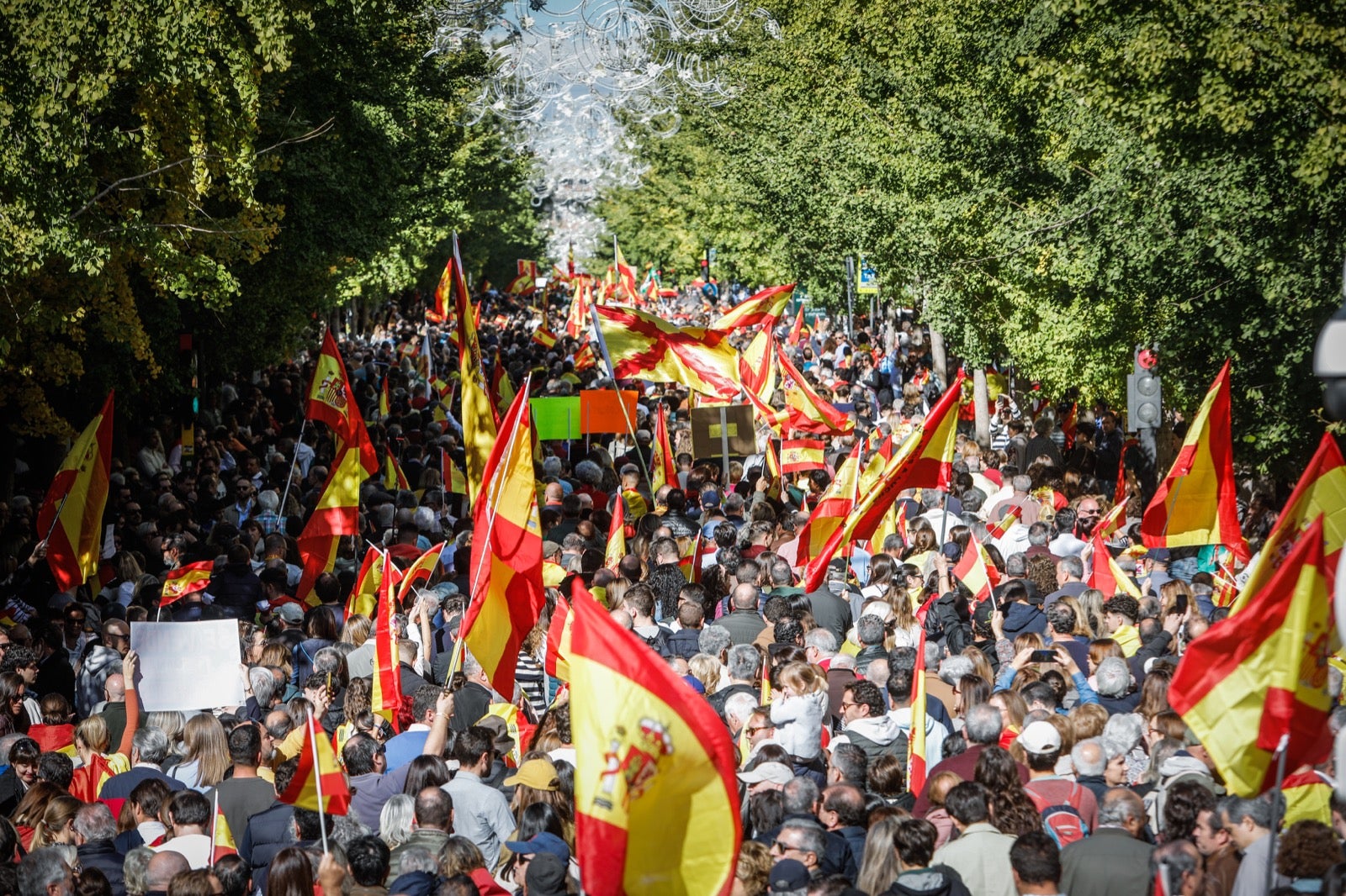 Las imágenes de la protesta en Granada contra la amnistía