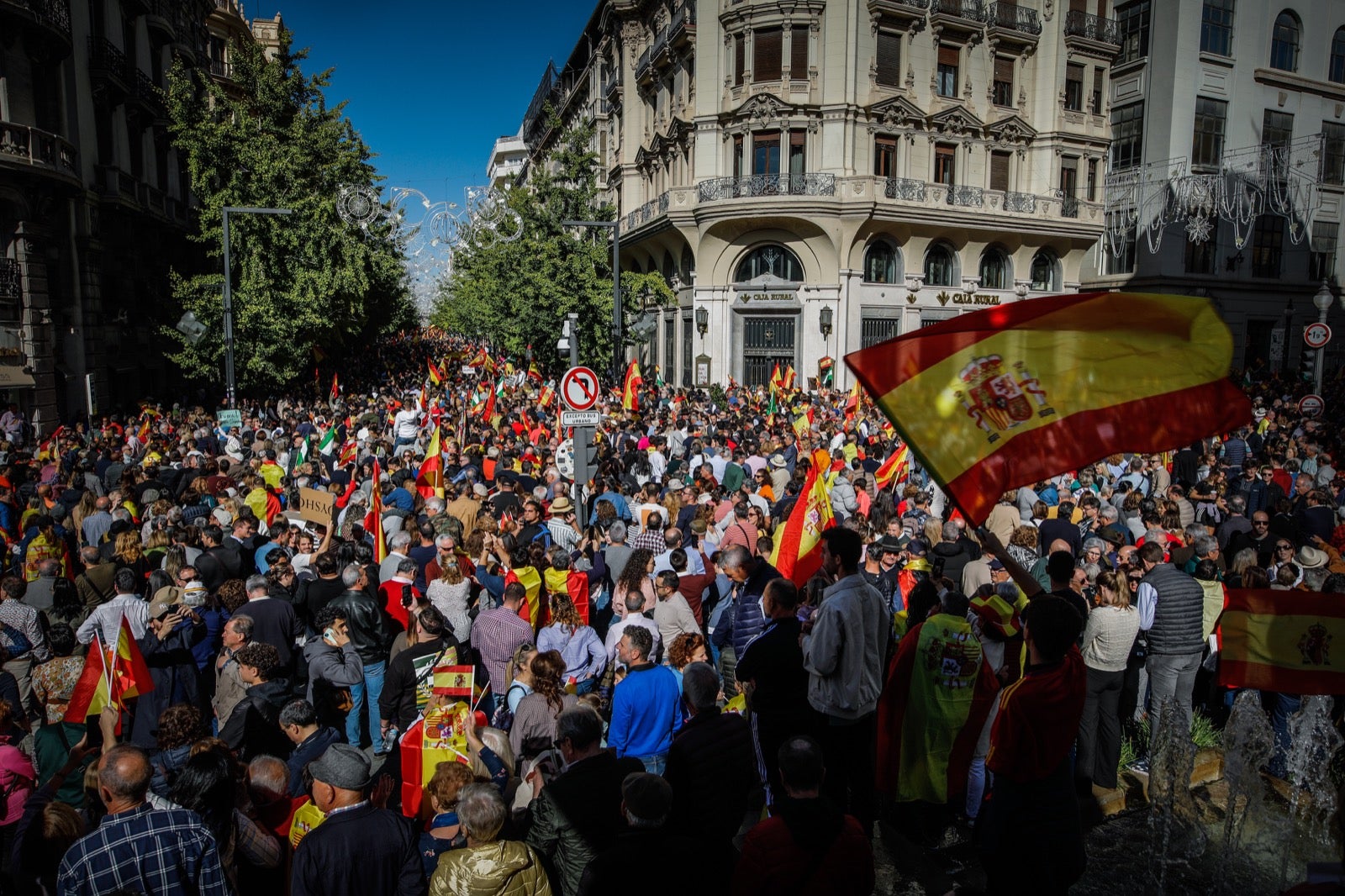 Las imágenes de la protesta en Granada contra la amnistía