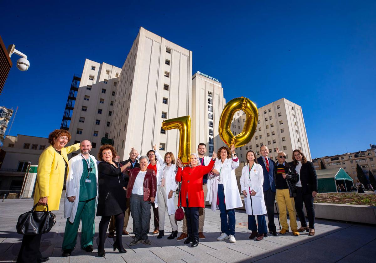 Los protagonistas de las siete historias con las que celebramos el 70 aniversario del Hospital Universitario Virgen de las Nieves.