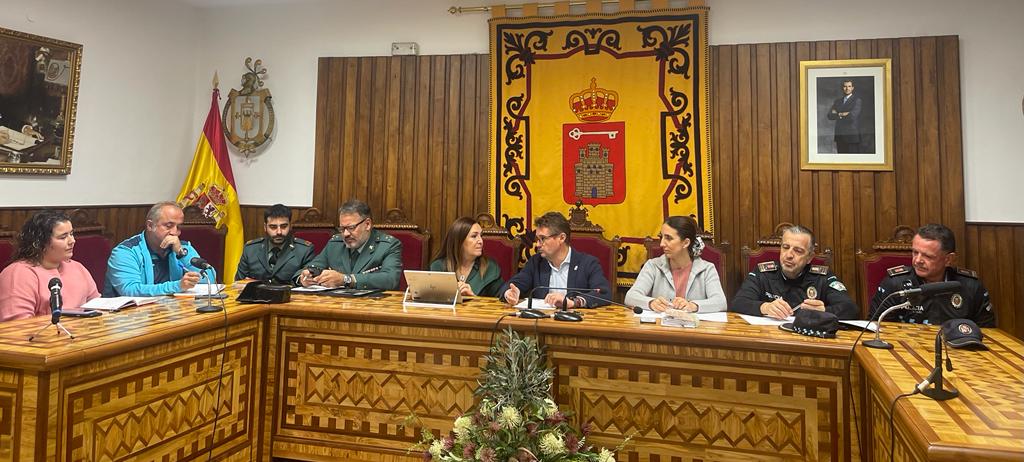 Junta Local de Seguridad en el Ayuntamiento de Villacarrillo.