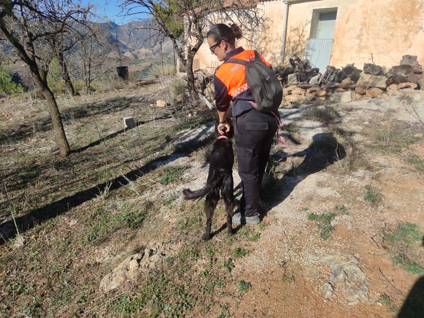 Una patrulla canina de Motril ayuda en la búsqueda del anciano de Guájar-Faragüit