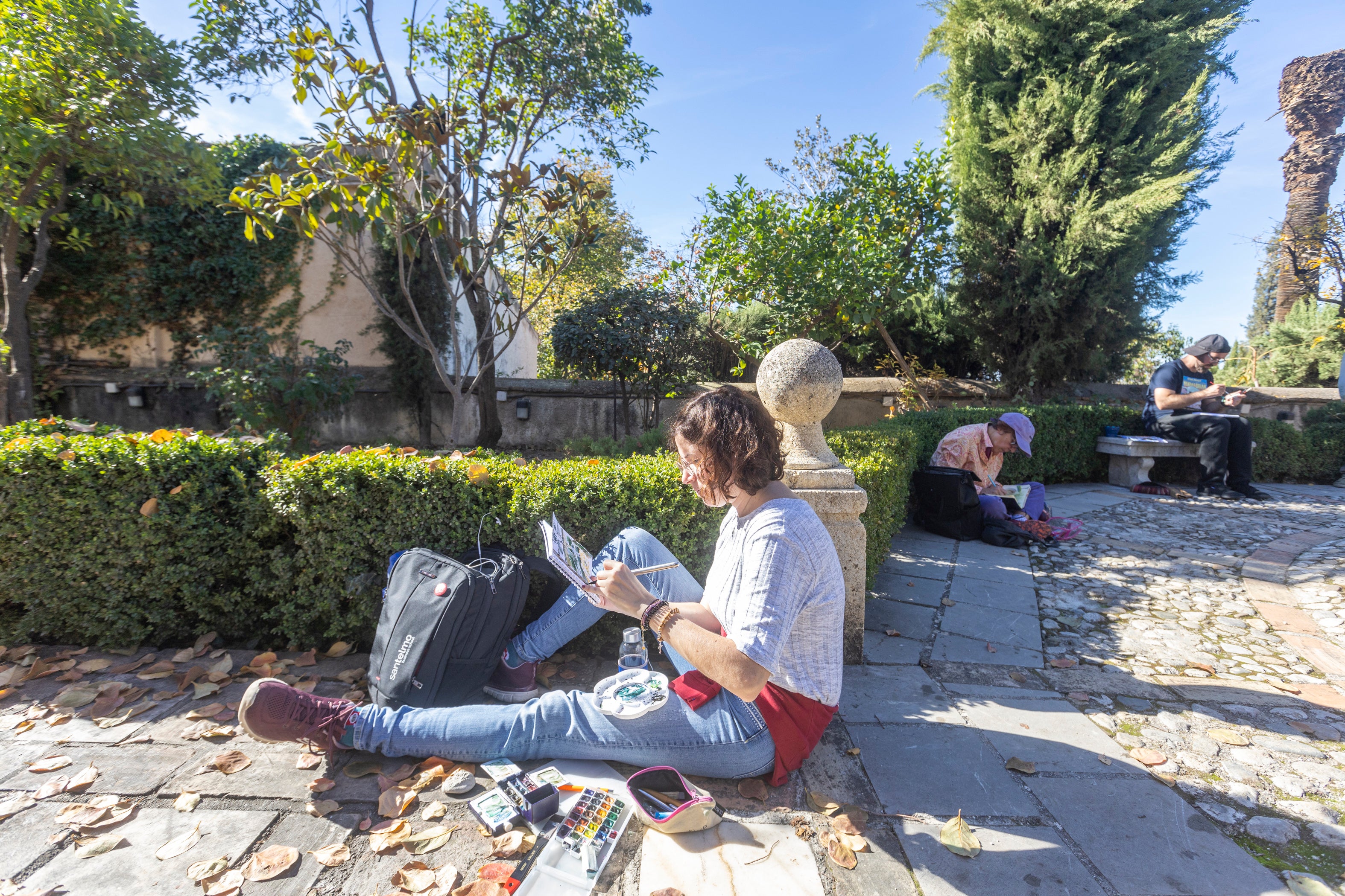 Las imágenes del concurso de pintura de la Fundación AguaGranada