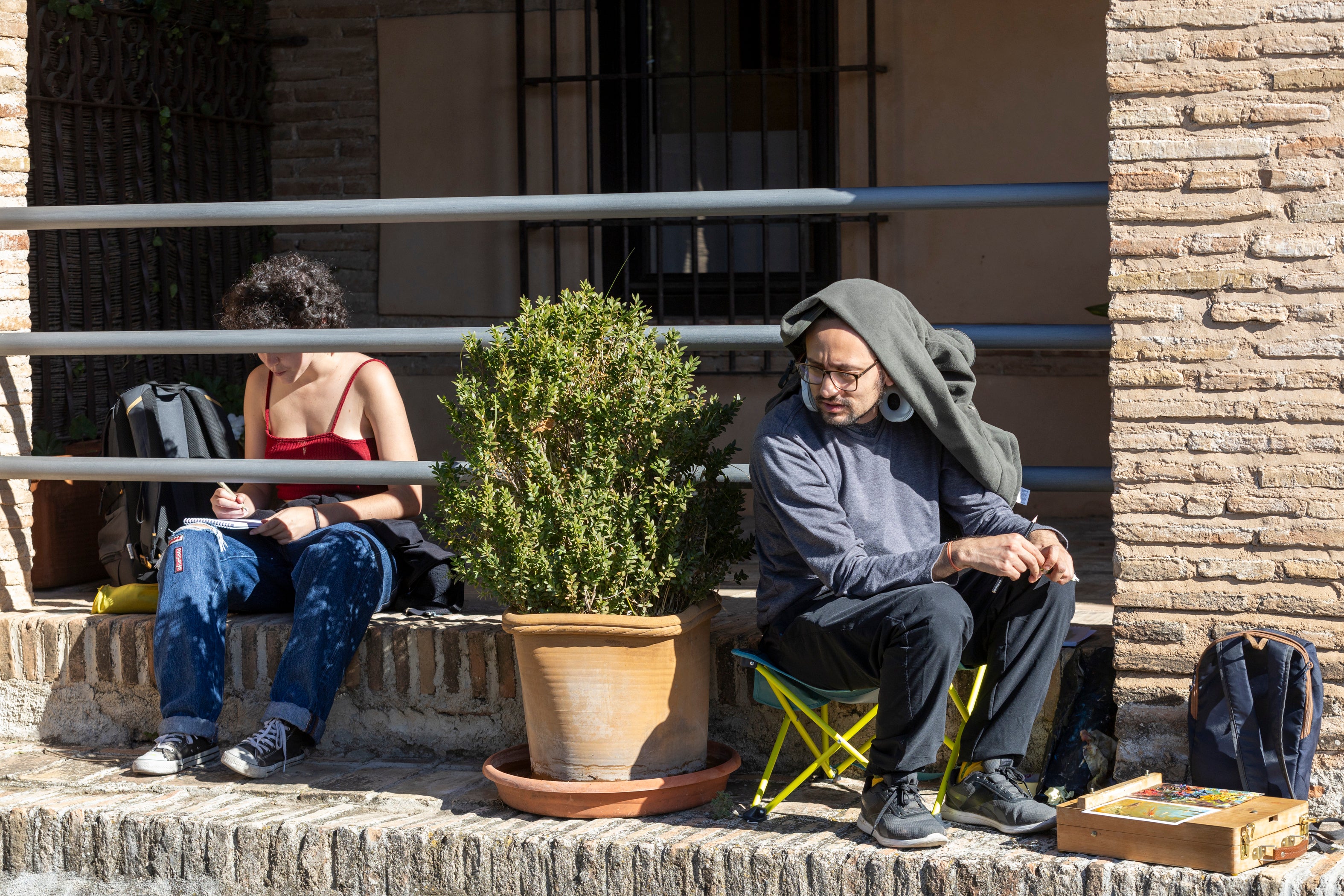 Las imágenes del concurso de pintura de la Fundación AguaGranada