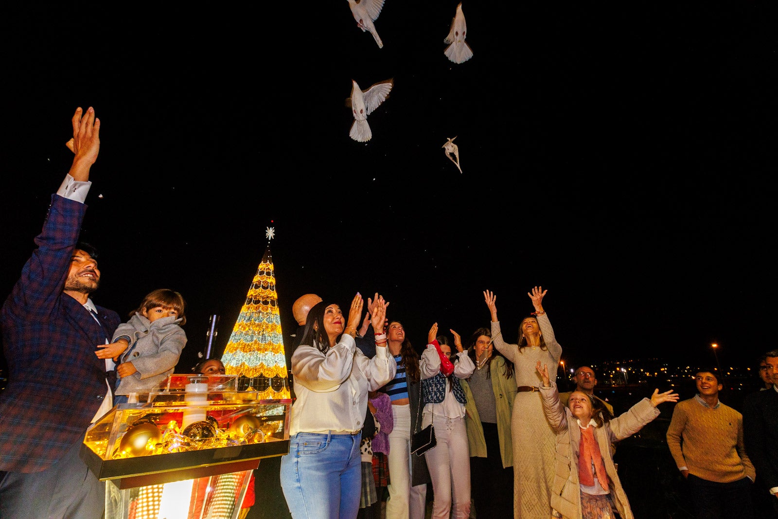 Así ha sido el encendido de las luces navideñas del Nevada
