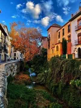 Imagen que se ha hecho viral del otoño en Granada