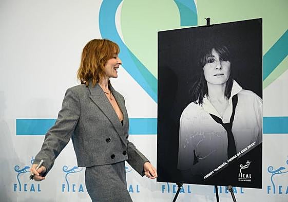 Nathalie Poza en el Festival Internacional de Cine de Almería.