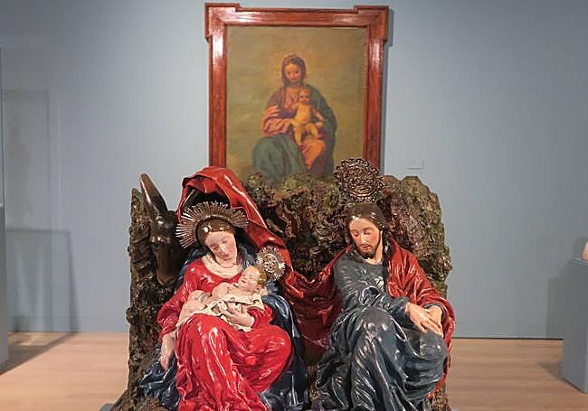 'Virgen de Belén' de Ruiz de Almodóvar, y 'Huida a Egipto', de José Risueño.