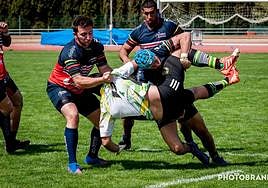 Lance de un partido de esta temporada del Escoriones.