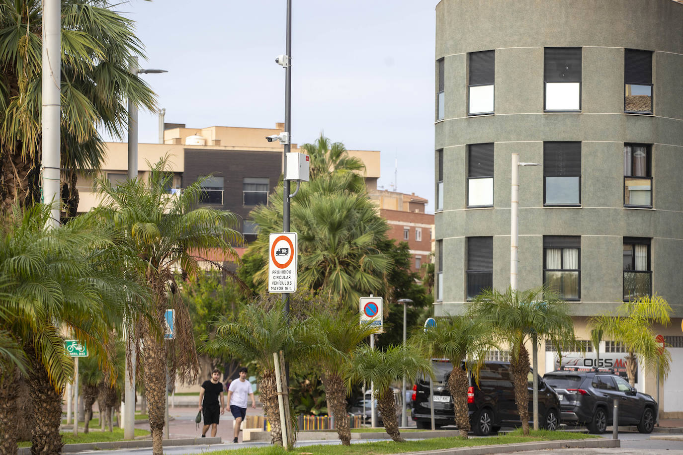 Cámaras implantadas en la ciudad para el control del tráfico.