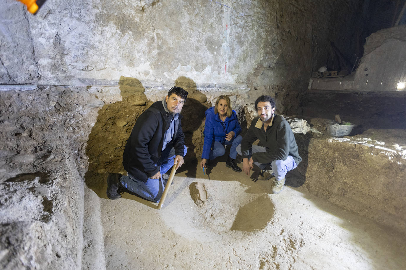 Amjad Suliman, Loreto Gallegos y Pablo Luis Fernández.
