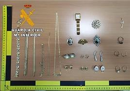 Joyas sustraídas.