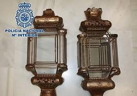 Apliques históricos valorados en 3.000 euros.