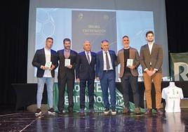 Fernando Estévez, Juan Antonio Milla y Abel Gómez, premiados.