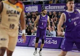 Manu Rodríguez, durante el partido entre Zunder Palencia y UCAMMurcia