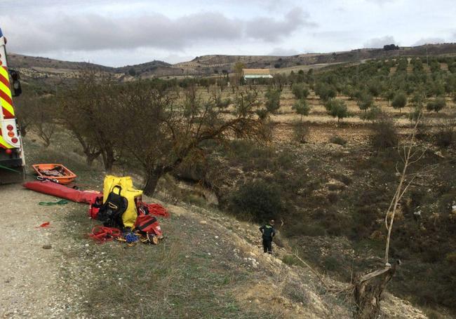 Guardia Civil en el lugar de los hechos.