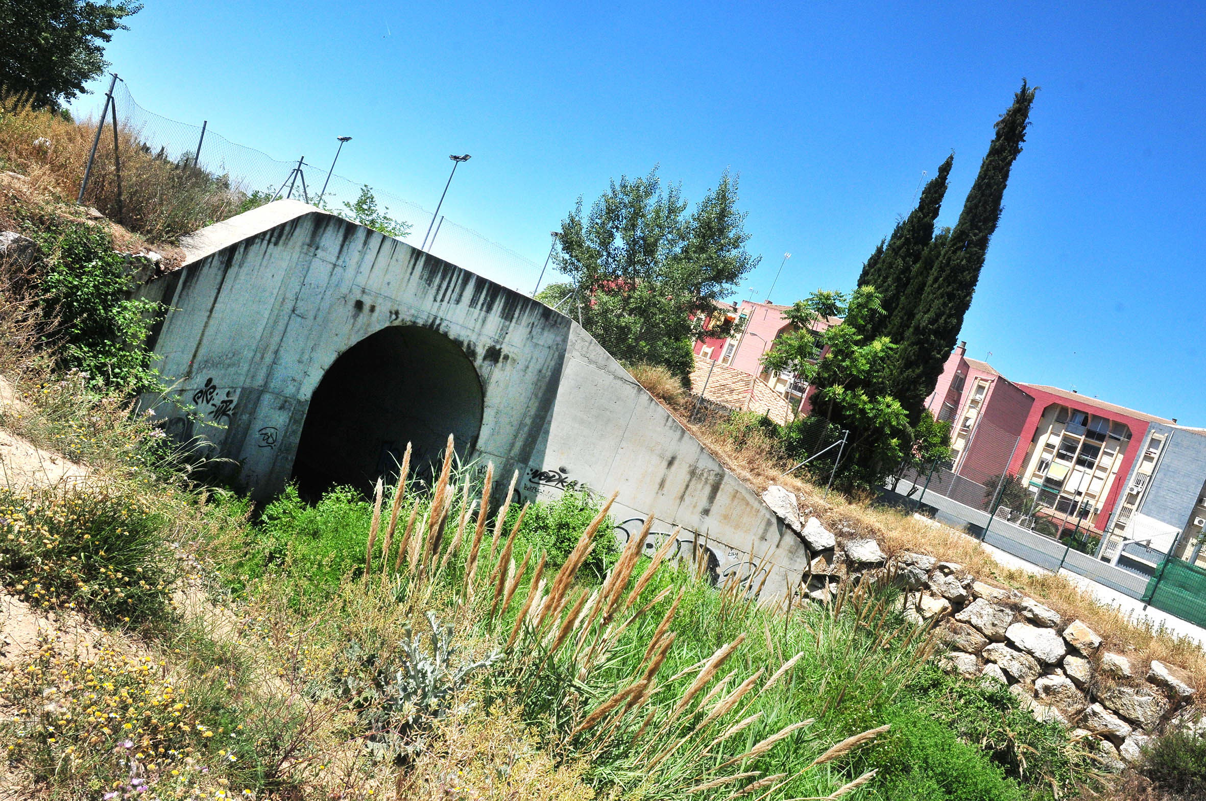 Entrada soterrada del Beiro en Casería de Montijo.