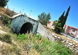 Entrada soterrada del Beiro en Casería de Montijo.