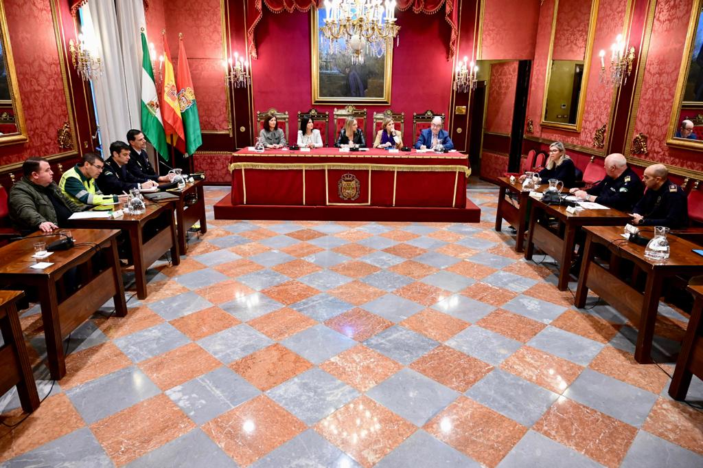 Junta local de seguridad celebrada ayer en Granada.