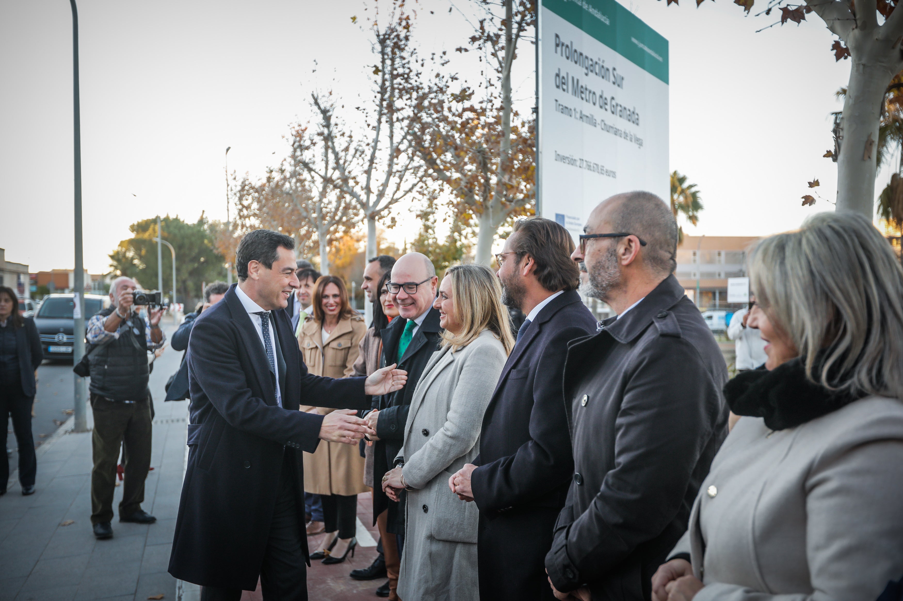 Las imágenes de la primera piedra de la ampliación del metro