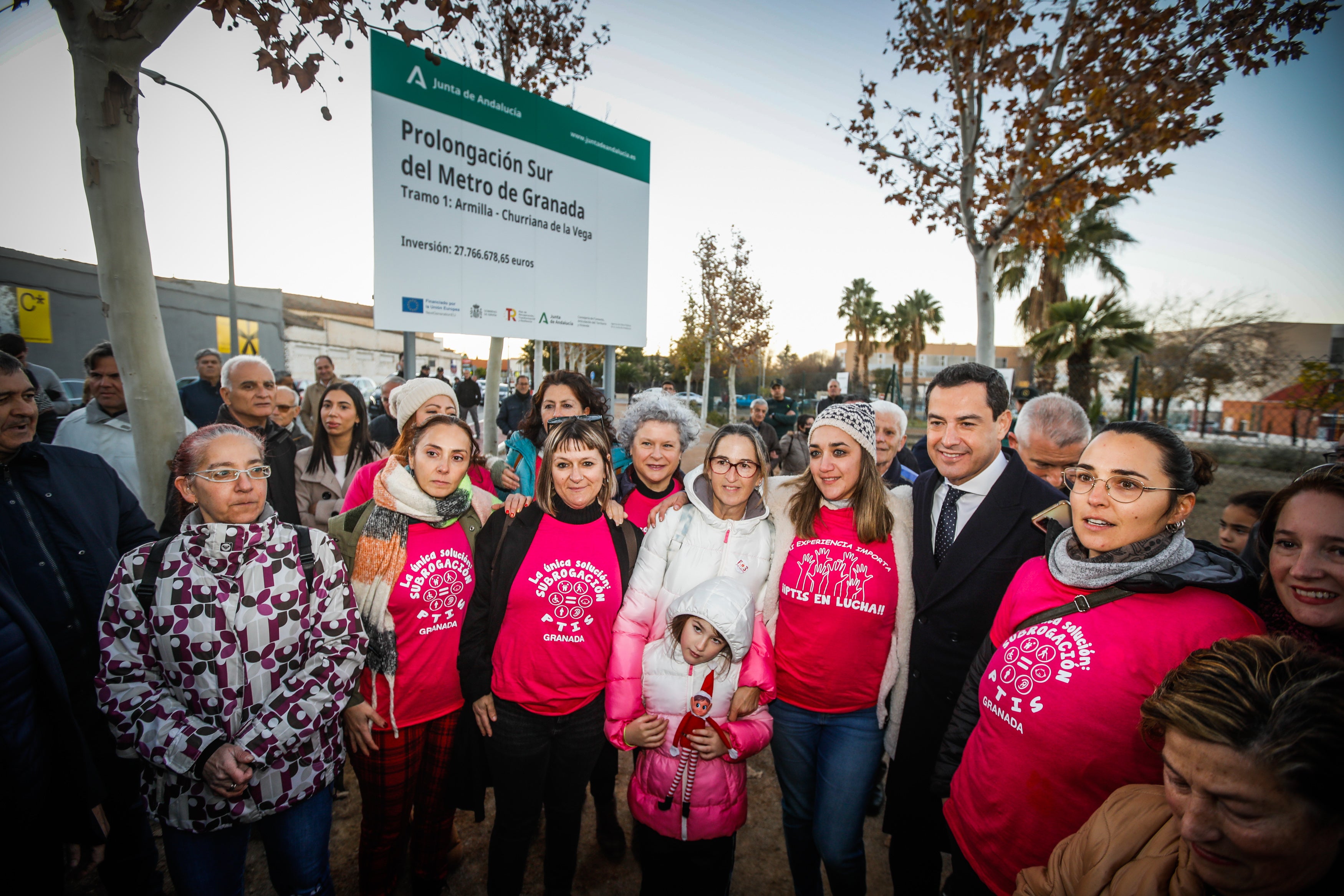 Imagen secundaria 1 - Inauguración de las obras del metro de Churriana.