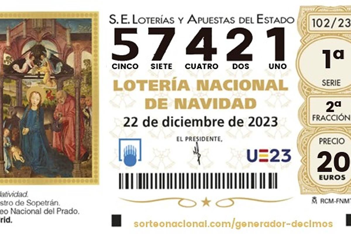 Un establecimiento de venta de lotería en Granada.