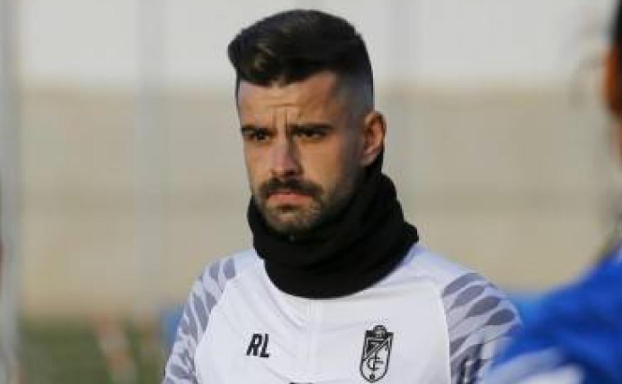 Roger Lamesa en un entrenamiento. 