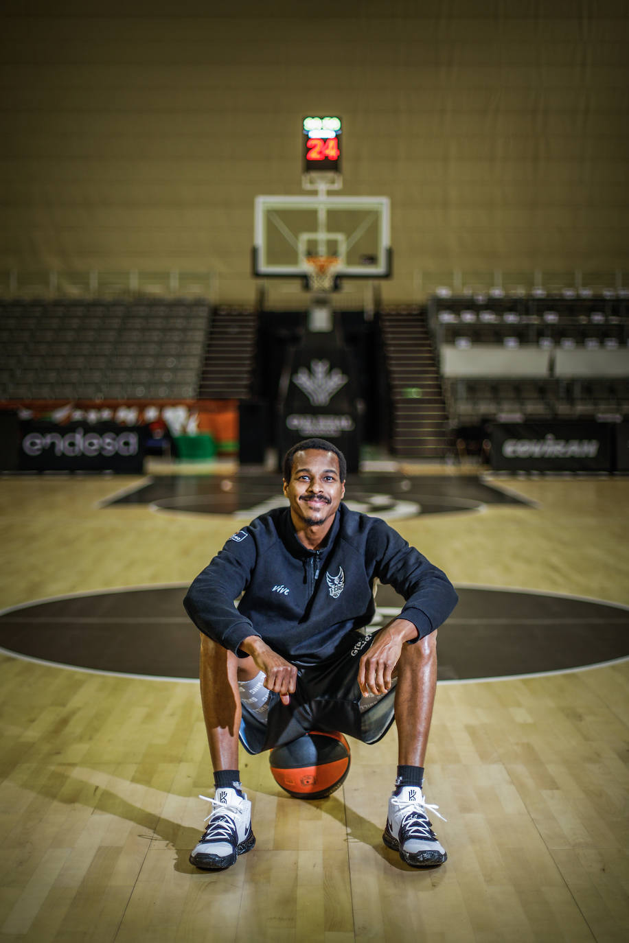Alex Renfroe, optimista y sonriente ante el futuro que se le avecina al Covirán. 