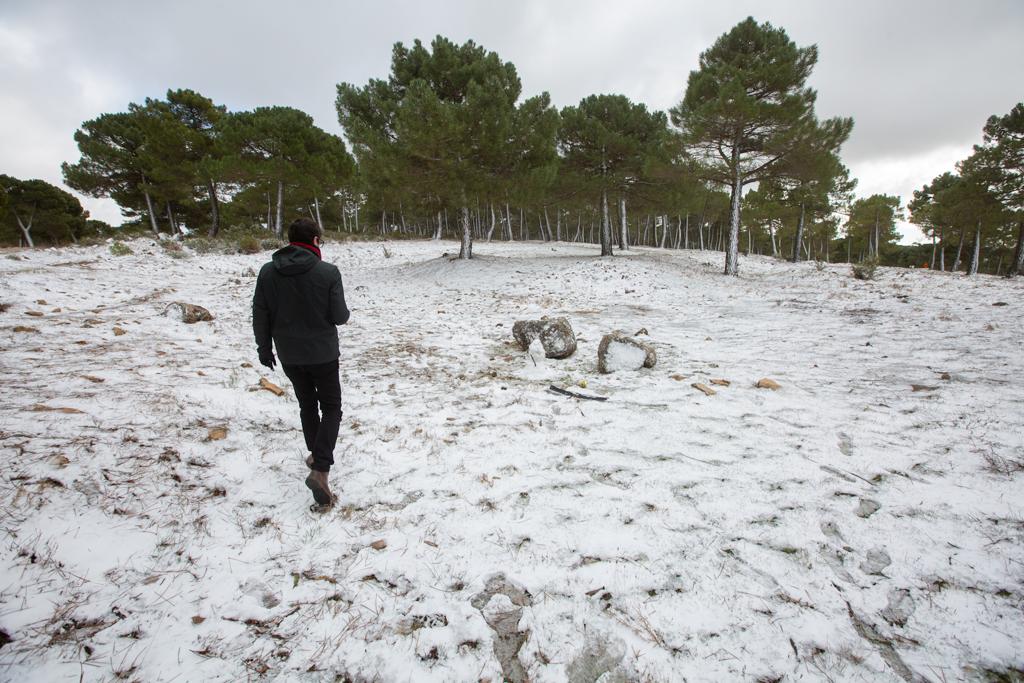 El temporal deja temperaturas bajas y nieve en Granada capital y en varios puntos de la provincia