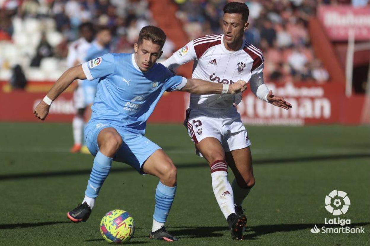 Isma Ruiz, en un partido del Ibiza frente al Albacete.