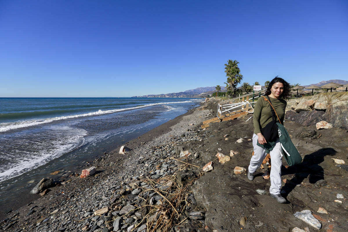 Fotos: Obras en Playa Granada tras los destrozos del temporal