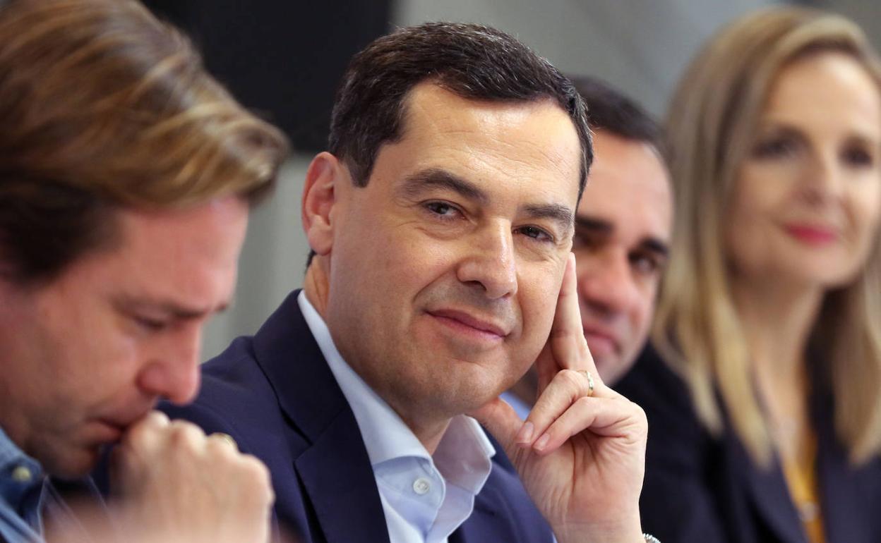 El presidente Juanma Moreno en un acto.