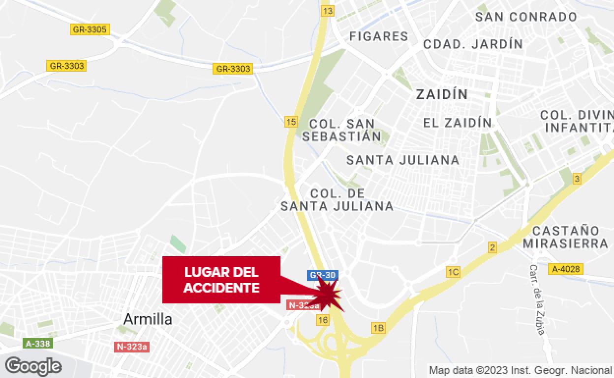 Lugar del accidente.